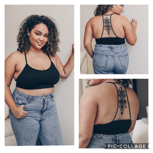 The Ivory Elephant Other - LAST 1🌟Plus size black bralette